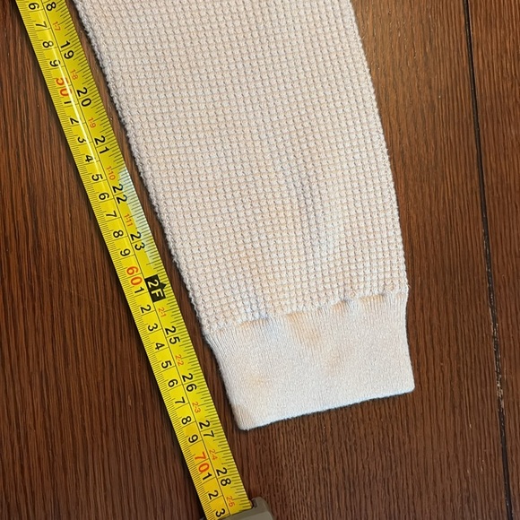 White + Warren XS Waffle Knit Lounge Pants Joggers. Cream. Heavyweight - Picture 9 of 10